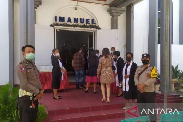 Polres Gorontalo Kota jaga gereja pada Hari Kenaikan Yesus Kristus