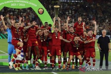 Menang 1-0 atas Feyenoord, AS Roma jadi juara Liga Konferensi Eropa