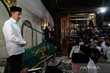 Presiden Jokowi beri penghormatan terakhir untuk Buya Syafii