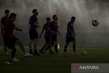 Timnas uji coba lapangan jelang laga persahabatan kontra Bangladesh