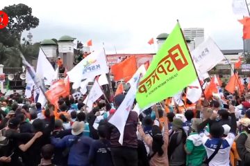 50 ribu buruh ikuti peringatan May Day, warga DKI diimbau jauhi GBK