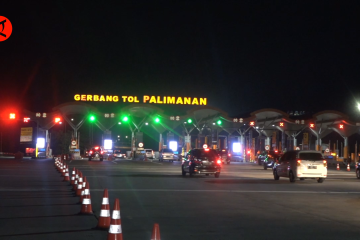 Rabu malam, arus balik mulai terlihat di Gerbang Tol Palimanan