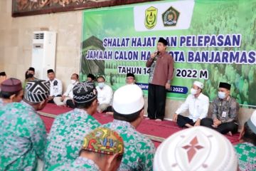 267 Jamaah calon haji asal Banjarmasin dilepas