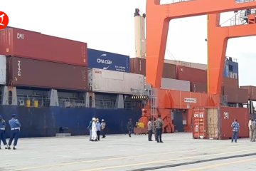 TNI AL sita 34 kontainer berisi CPO di Perairan Belawan