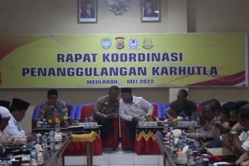 Cegah karhutla, Polres Aceh Barat rapat koordinasi dengan masyarakat