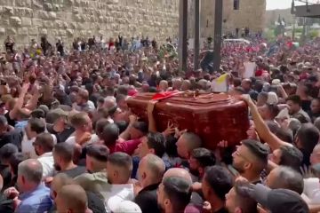 Ribuan warga Palestina hadiri pemakaman wartawati Al Jazeera