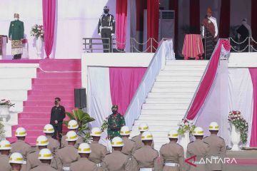 Presiden Joko Widodo memimpin upacara peringatan Hari Lahir Pancasila di Ende, NTT