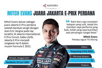 Mitch Evans juara Jakarta E-Prix pertama