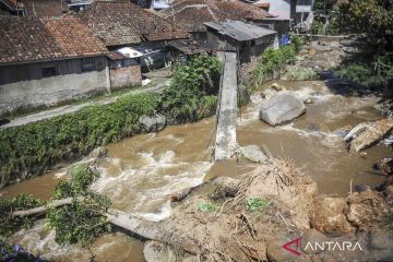 Kondisi pascabanjir bandang di Ciwidey