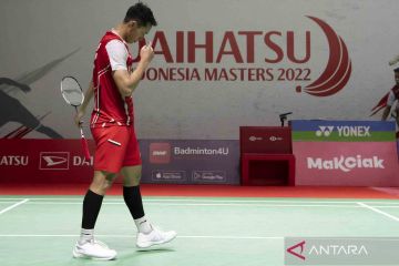 Jonatan Christie angkat koper dari ajang Indonesia Masters 2022