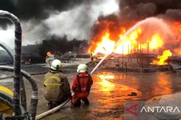 Pabrik tinner di Kabupaten Tangerang terbakar