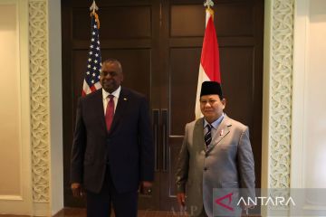 Menhan Prabowo bahas hubungan pertahanan bilateral dengan Menhan AS