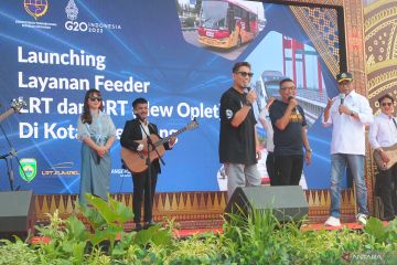 Peluncuran Layanan Feeder LRT dan BRT Palembang