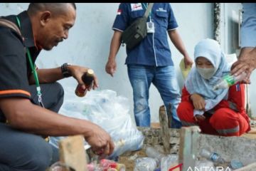 Warga binaan di Palembang pun mengolah sampah jadi bernilai ekonomi