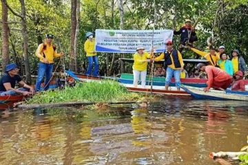 Pemkab Barito Timur tanam rumput gelagah jaga kelestarian ikan