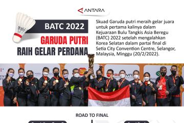 Garuda putri raih gelar perdana BATC 2022