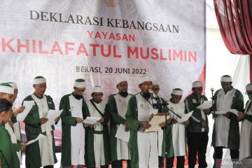 Deklarsi kebangsaan anggota Khilafatul Muslimiin di Bekasi