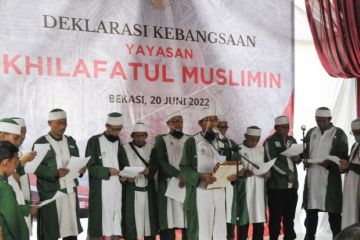 Deklarasi kebangsaan anggota Khilafatul Muslimin  di Bekasi