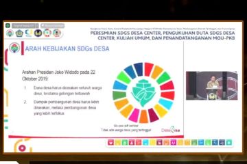 Mendes PDTT: SDGs Desa arah pembangunan desa