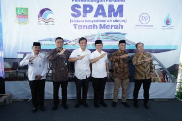 Anak usaha PT PP lakukan pemancangan pertama SPAM Tanah Merah