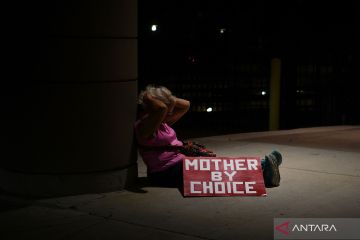Aksi terkait pencabutan hak aborsi di AS
