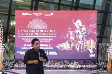 Pagelaran budaya di Bandara