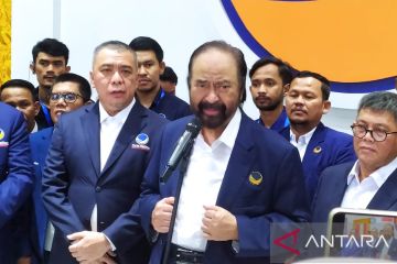 Surya Paloh tegaskan NasDem belum berkoalisi baru sekedar lobi-lobi