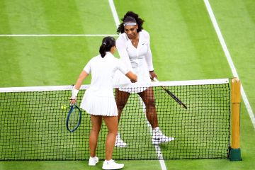 Serena tak mau bahas pensiun meski tumbang di tangan Harmony Tan