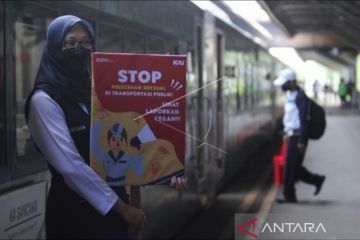 KAI Surabaya kampanyekan antipelecehan seksual di Stasiun Gubeng
