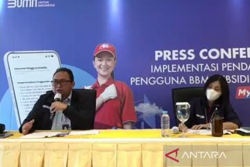 Pendaftaran beli BBM bisa via laman subsiditepat.mypertamina.id