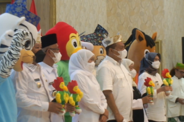 Gubernur Jatim luncurkan maskot Porprov Jatim 2022 di Jember