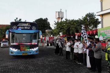 Jamaah calon haji Kota Semarang mulai diberangkatkan bertahap