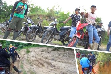 Menembus medan ekstrem Dusun Tumba dengan ojek motor