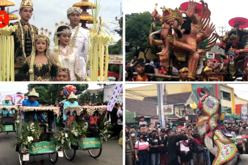 Kemeriahan kirab seni dan budaya peringatan HUT ke-532 Majalengka