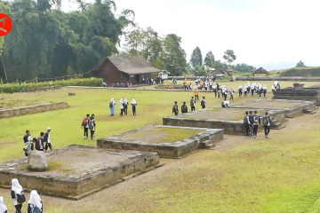 Pelajar di Temanggung belajar sejarah Situs Liyangan