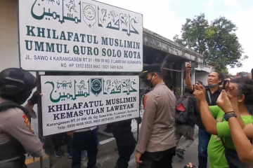 Polresta Solo copot papan nama di kantor Khilafatul Muslimin