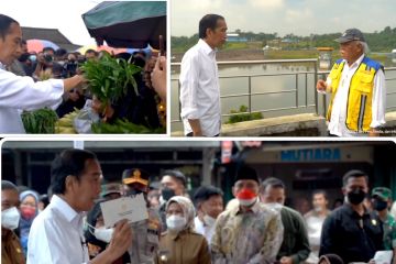 Sambangi Kota Serang, Presiden cek harga pasar hingga bendungan