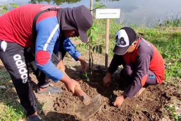 Puspenerbad Semarang tanam seribu pohon di bantaran sungai