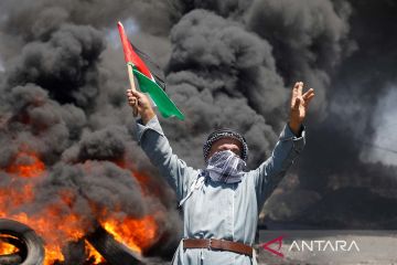 Warga Palestina protes aktivitas permukiman Israel di Tepi Barat