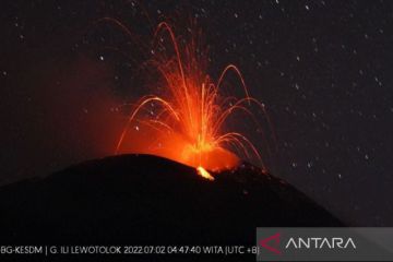 Pos PVBMG: Waspadai guguran material erupsi Gunung Ile Lewotolok