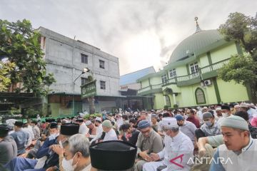 Sebagian Umat Islam Medan tunaikan Shalat Idul Adha Sabtu
