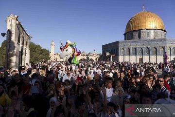 Umat Islam di Palestina gelar shalat Idul Adha di Masjidil Aqsa