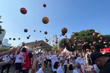 Festival dribel berlangsung semarak tutup tur trofi FIBA Asia Cup 2022