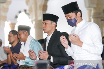 AHY dan keluarga rayakan Idul Adha 1443 H di Pacitan