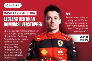 Hasil F1 GP Austria: Leclerc hentikan dominasi Verstappen