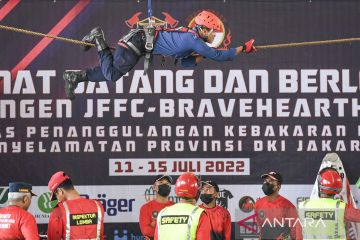 Kejuaraan ketangkasan pemadam kebakaran di Jakarta