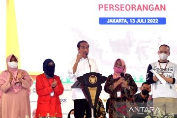 Presiden Jokowi ajak UMKM manfaatkan aplikasi daring dongkrak omzet