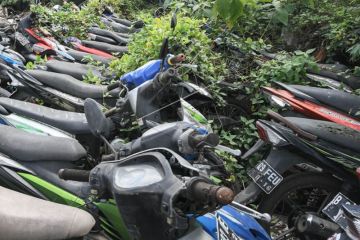 Penampungan Motor Hasil Penindakan Polisi