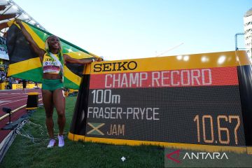 Fraser-Pryce rebut medali emas 100 meter putri di Kejuaraan Atletik Dunia Oregon 2022