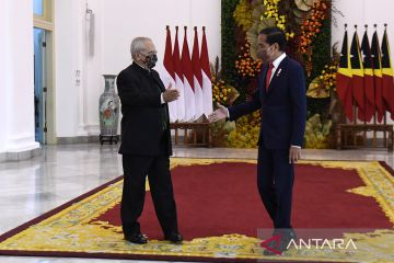 Presiden Joko Widodo menerima kunjungan kenegaraan Presiden Timor Leste José Manuel Ramos-Horta